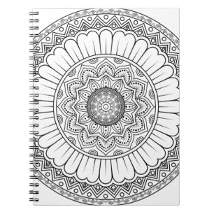 Rosette mandala ornament wallpaper notebook