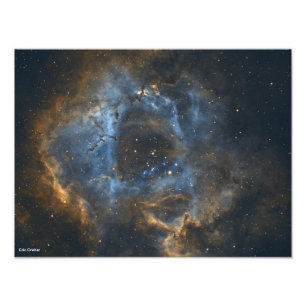 Rosette Nebula by Astrophotographer Eric Dreher Photo Print