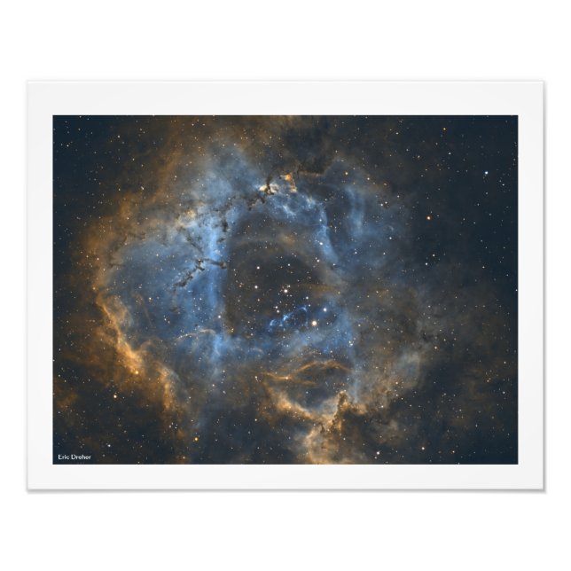 Rosette Nebula With Border by Eric Dreher Photo Print (Front)