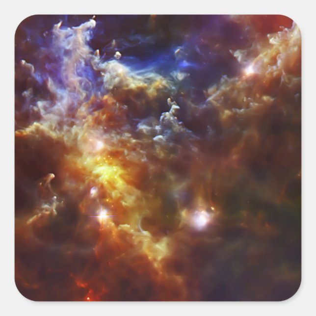 Rosette Nebula's Stellar Nursery Square Sticker (Front)