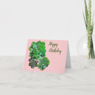 Rosette Succulents Greeting Card