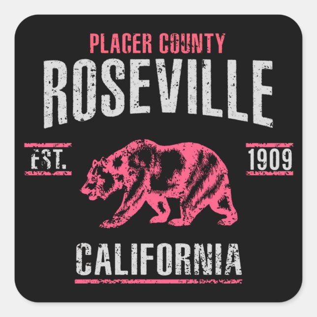 Roseville Square Sticker (Front)