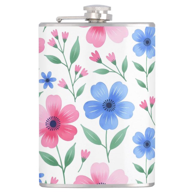  Rosewater Bloom Delight Hip Flask (Front)