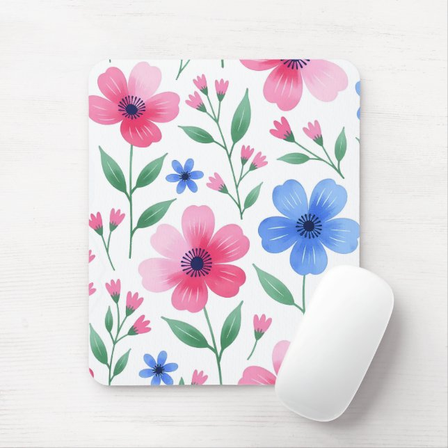  Rosewater Bloom Delight Mouse Mat (With Mouse)
