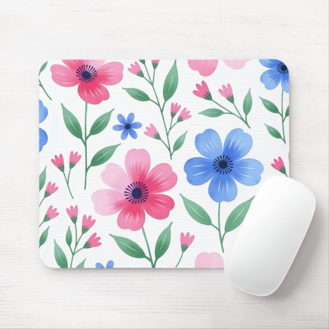  Rosewater Bloom Delight Mouse Mat (With Mouse)