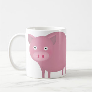 Rosey pig coffee mug