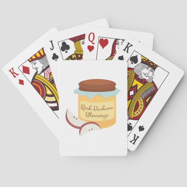 Rosh Hashana Blessings Playing Cards (Back)