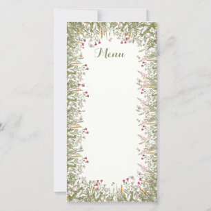 Rosh Hashana Floral Inspired Menu Cards