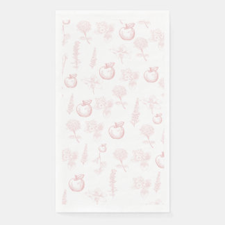 Rosh Hashana  Pink Toile Napkins