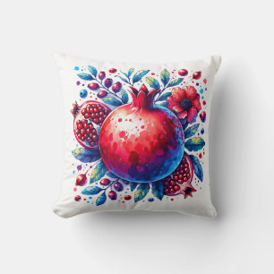 Rosh Hashana Water colour Pomegranate  Cushion