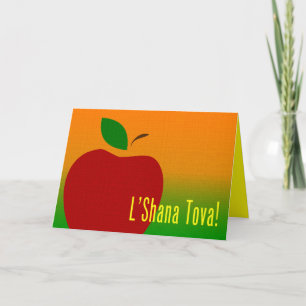 rosh hashanah apple holiday card