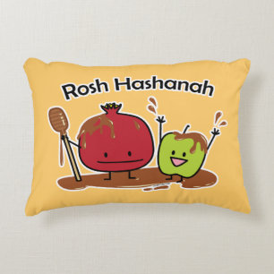 Rosh Hashanah apple pomegranate honey Jewish new Decorative Cushion