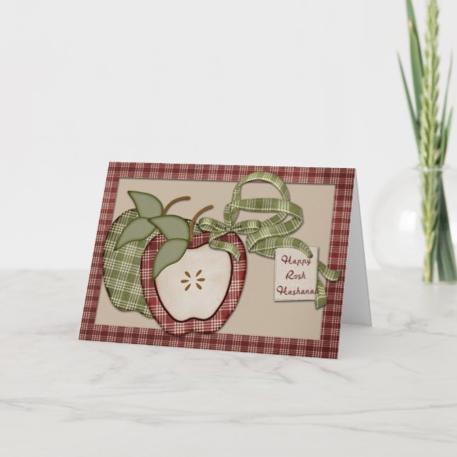 Rosh Hashanah Apples Holiday Card (Front)