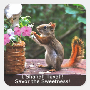Rosh Hashanah Cards Gifts Square Sticker