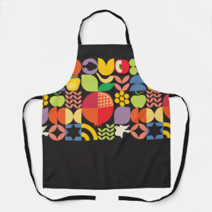 Rosh Hashanah Custom Modern Geometric Icons Apron
