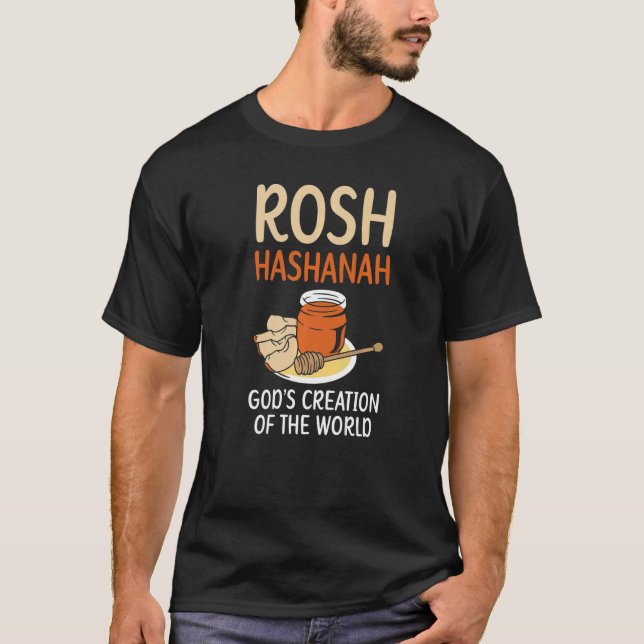 Rosh Hashanah God's Creation Of The World Jewish N T-Shirt (Front)