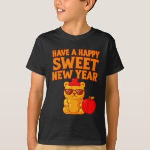 Rosh Hashanah Happy Sweet New Year Honey Bear Jewi T-Shirt