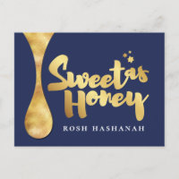 Rosh Hashanah Jewish Hebrew New Year PostCard