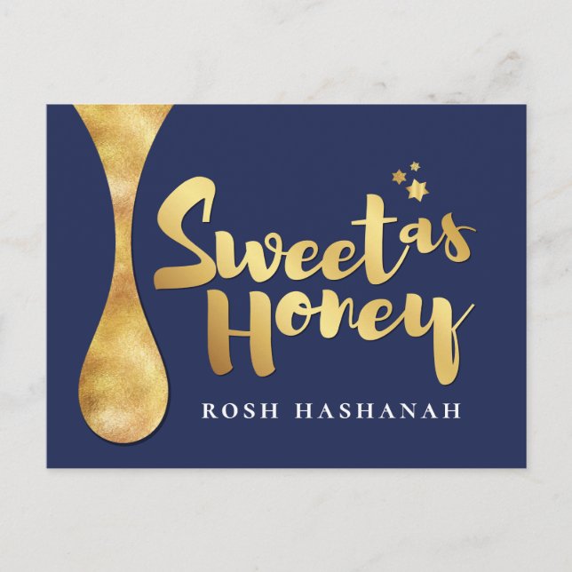 Rosh Hashanah Jewish Hebrew New Year PostCard (Front)