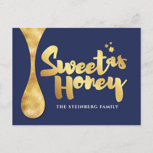 Rosh Hashanah Jewish Hebrew New Year PostCard