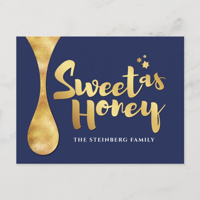 Rosh Hashanah Jewish Hebrew New Year PostCard (Front)