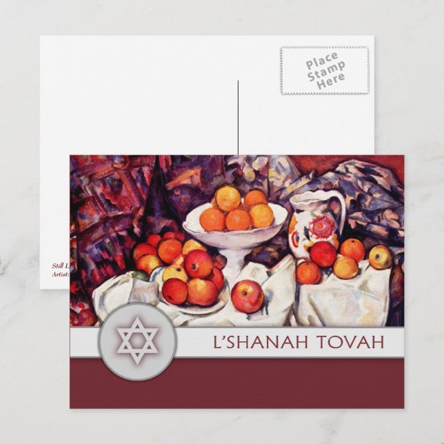 Rosh Hashanah | Jewish New Year Fine Art Holiday Postcard (Front/Back)