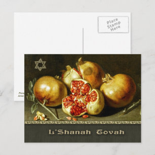 Rosh Hashanah. Jewish New Year Fine Art  Holiday Postcard
