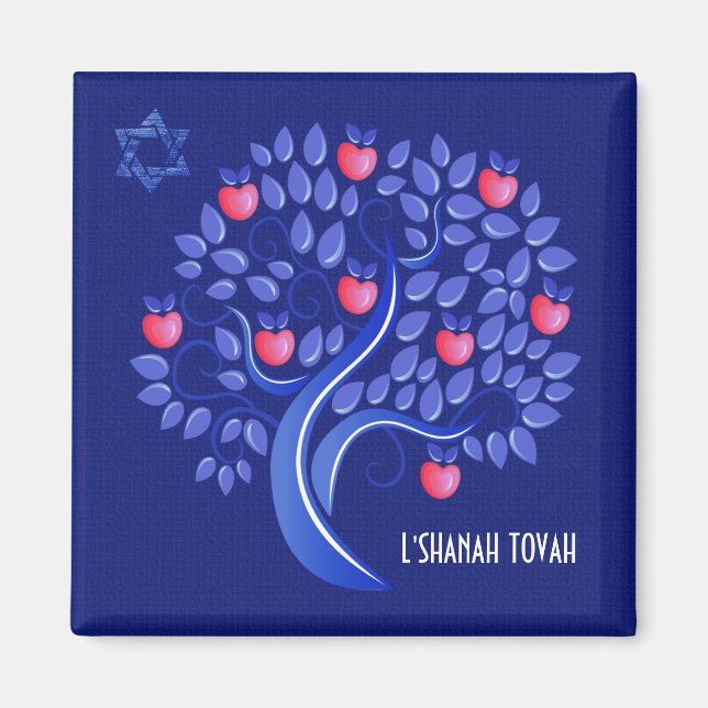 Rosh Hashanah. Jewish New Year Gift Magnet (Front)