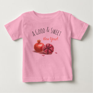 Rosh Hashanah Jewish New Year Holiday Pomegranates Baby T-Shirt