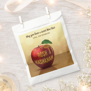 Rosh Hashanah Jewish New Year Honey Apple Favour Bags