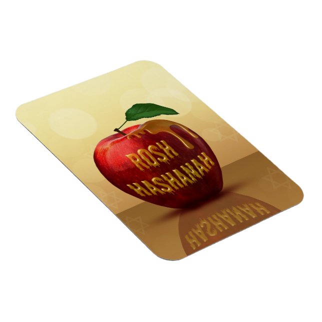 Rosh Hashanah Jewish New Year Honey Apple Magnet (Right Side)