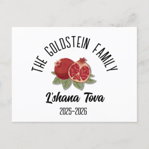 Rosh Hashanah Jewish New Year Personalized Name Ho Holiday Postcard