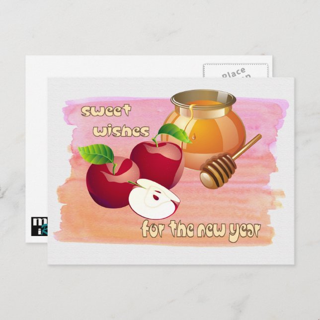 Rosh Hashanah | Jewish New Year  Postcard (Front/Back)