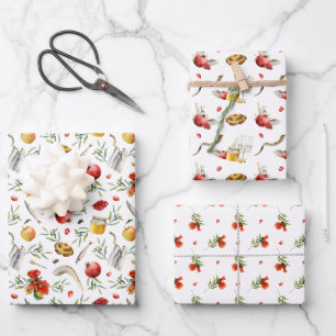 Rosh Hashanah Jewish New Year Wrapping Paper Sheet