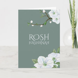 Rosh Hashanah New Year Apple Blossom Card