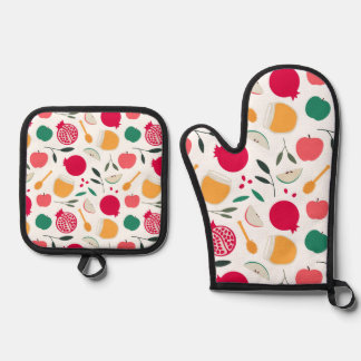Rosh Hashanah Oven Mitt & Pot Holder Set