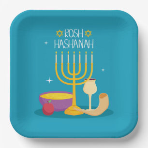 Rosh Hashanah Paper Plate