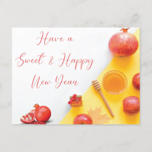 Rosh Hashanah Shana Tova Jewish New Year Wishing Postcard