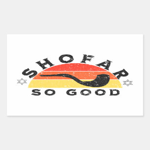Rosh Hashanah Shofar So Good Funny Pun Rectangular Sticker