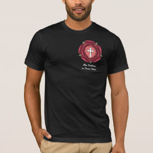 Rosicrucian Emblem, Mia Victoria in Cruce Rosea T-Shirt