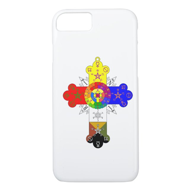Rosicrucian Rose Cross Lamen iPhone 7 case (Back)