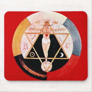 Rosicrucian symbol of the Hermetic Order Mouse Mat