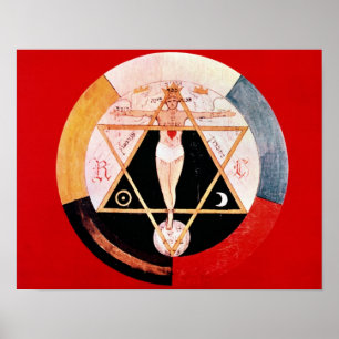 Rosicrucian symbol of the Hermetic Order Poster