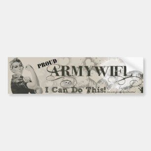 Rosie Bumper Sticker Army Wife