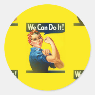 rosie classic round sticker