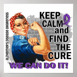 Rosie Keep Calm Alzheimer's Poster