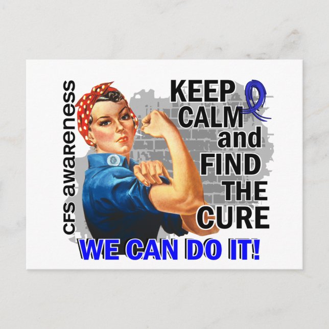 Rosie Keep Calm CFS.png Postcard (Front)