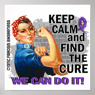 Rosie Keep Calm Cystic Fibrosis.png Poster