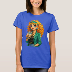 Rosie Max Cartoon Girl T-Shirt – Cute Orange Curly