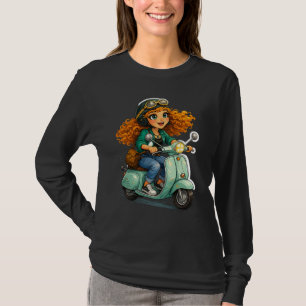 Rosie Max Cartoon Girl T-Shirt – Cute Orange Curly